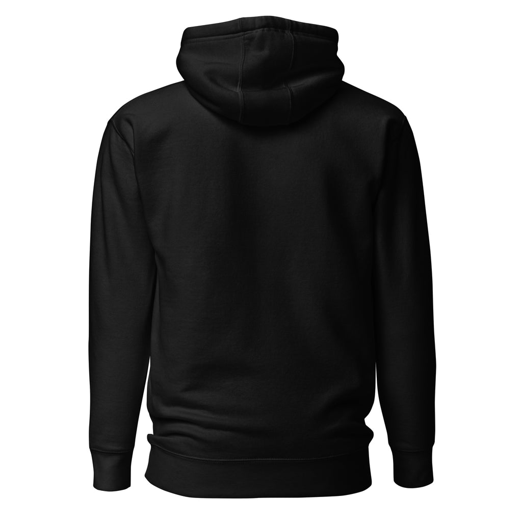 DuelStars Stupid Dope Hoodie, black hoodie, back view, fit-style [cw:black]