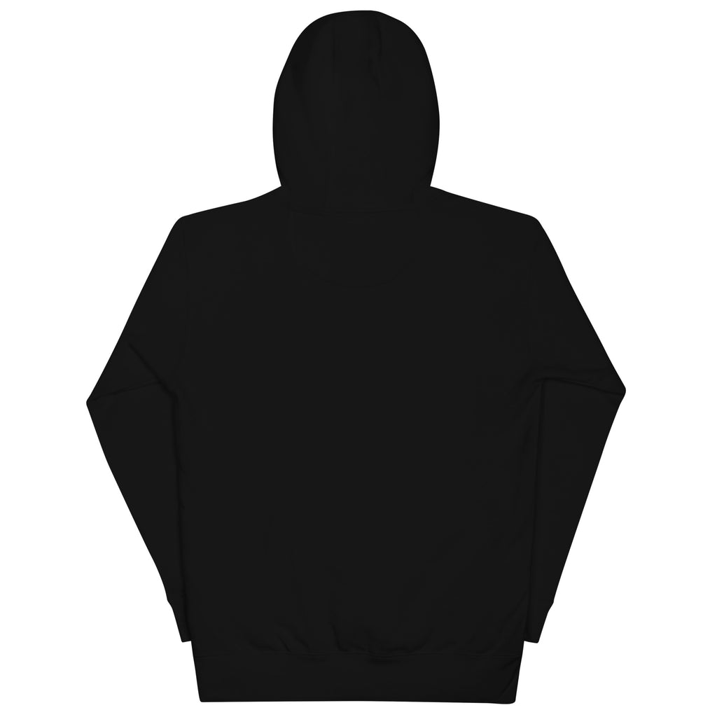 DuelStars Stupid Dope Hoodie, black hoodie, back view, lay-flat [cw:black]
