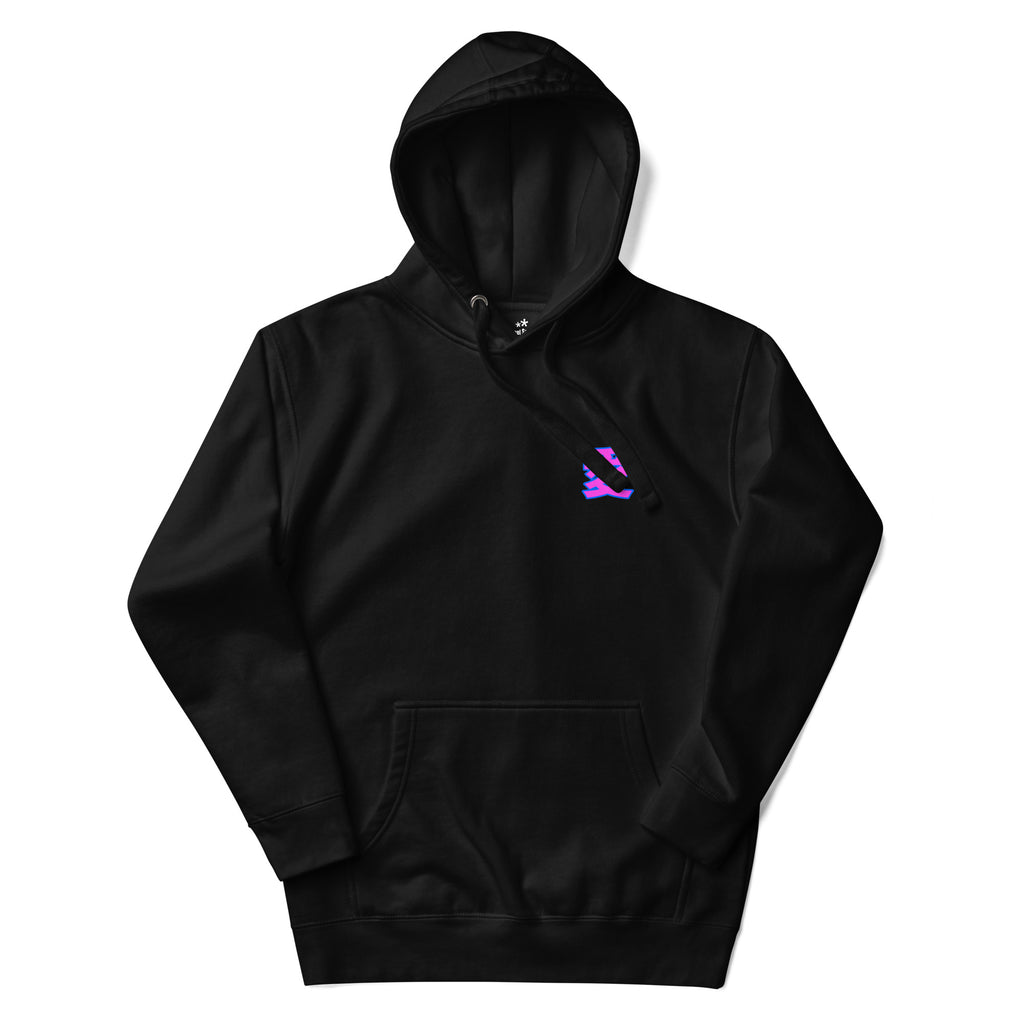 Kanji Hoodie by DuelStars — Black — Front