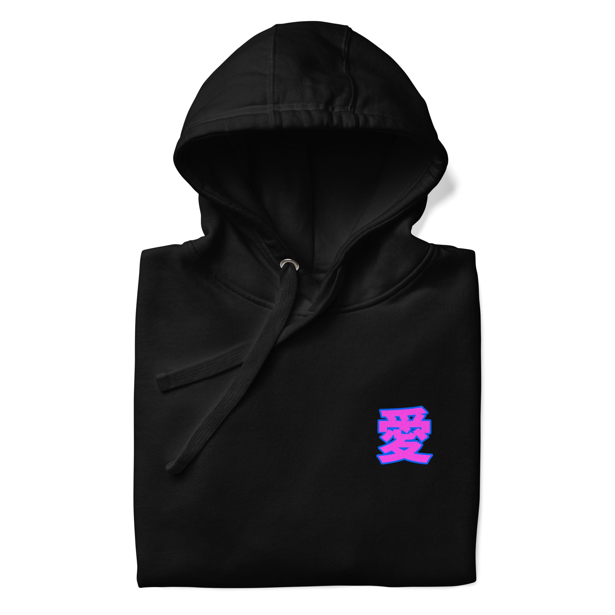 Kanji Hoodie by DuelStars — Black — Front