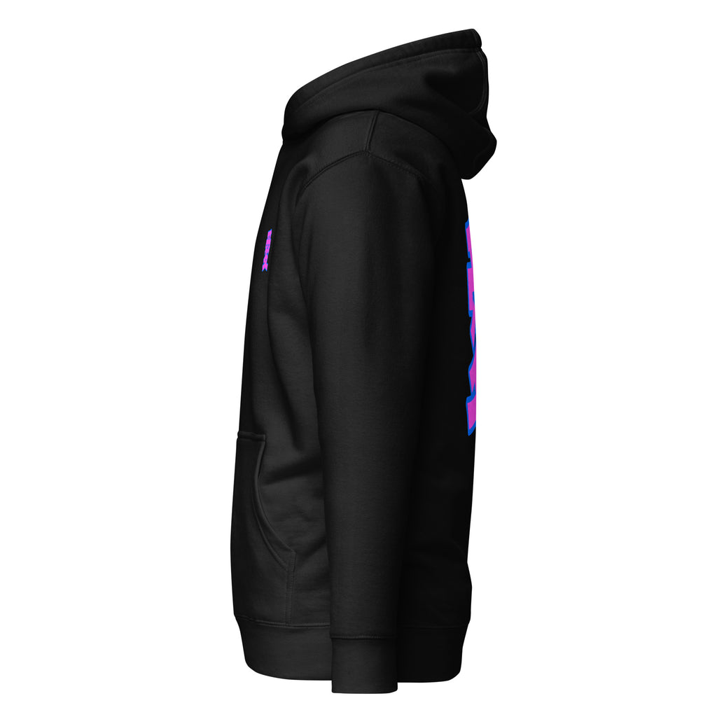 Kanji Hoodie by DuelStars — Black — Left