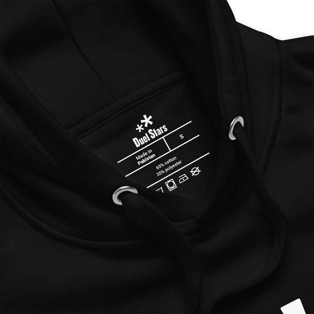 DuelStars Stupid Dope Hoodie, black hoodie, detail view [cw:black]