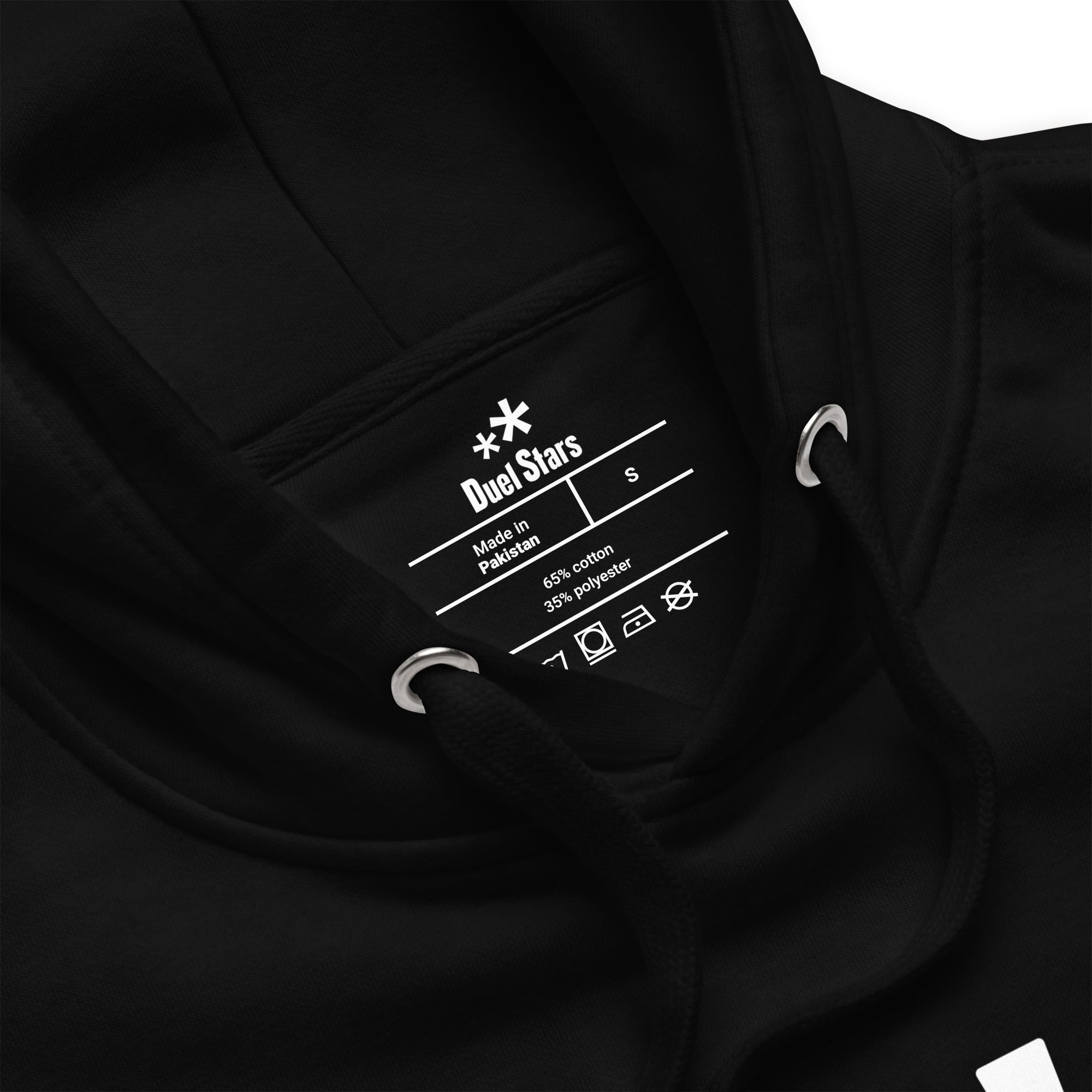 DuelStars Stupid Dope Hoodie, black hoodie, detail view [cw:black]