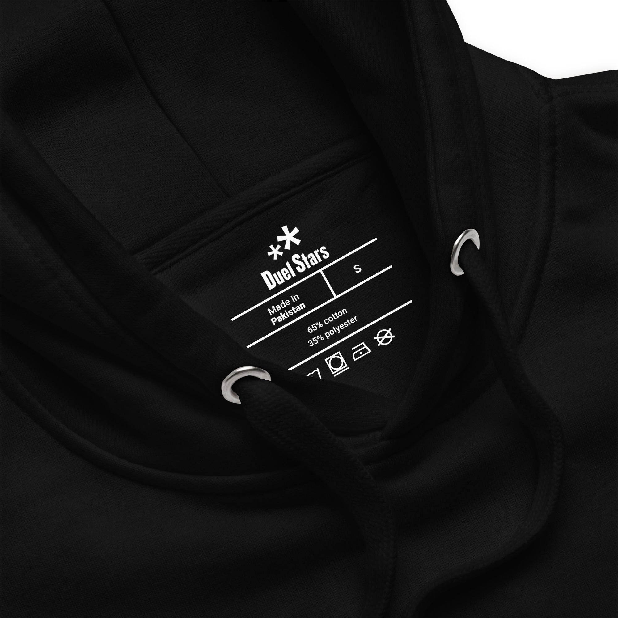DuelStars Kanji 愛 Hoodie, Black, detail view [cw:black]