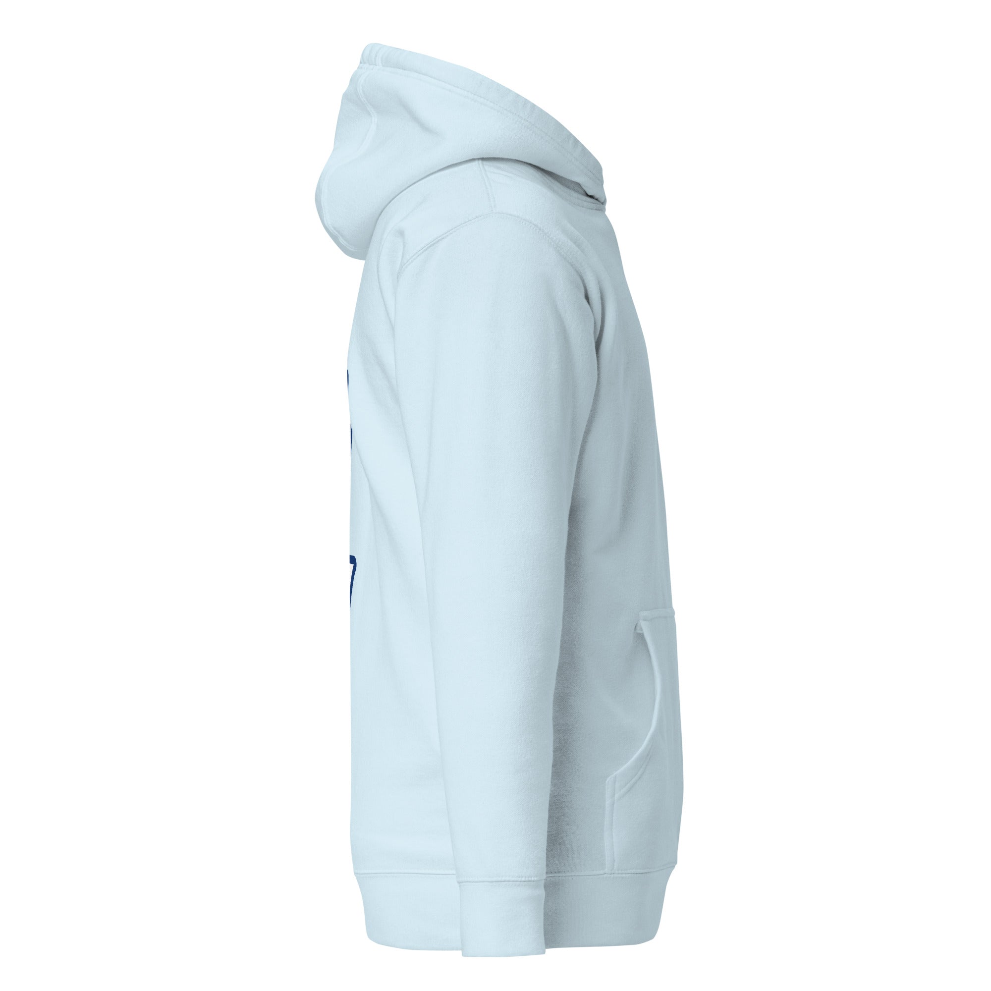 Kanji Hoodie by DuelStars — Sky Blue — Right