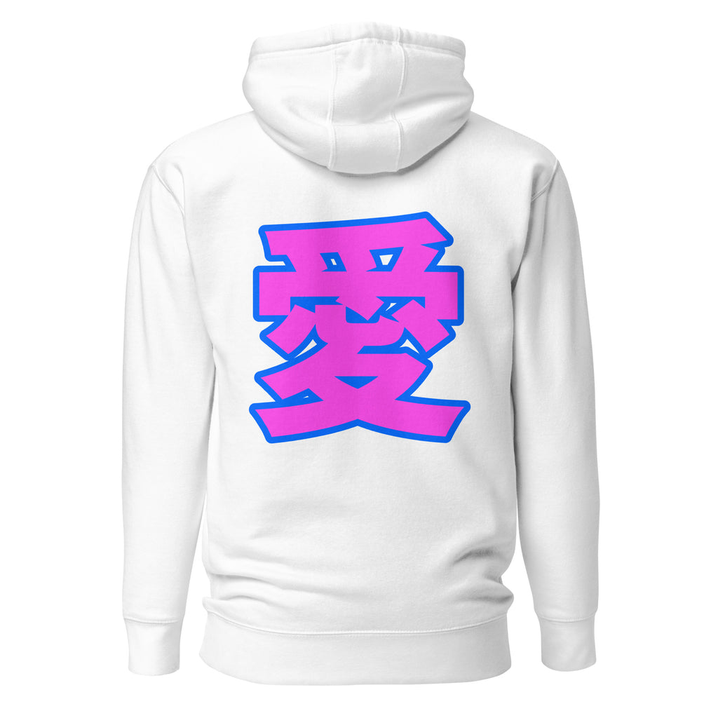 Kanji Hoodie by DuelStars — White — Back
