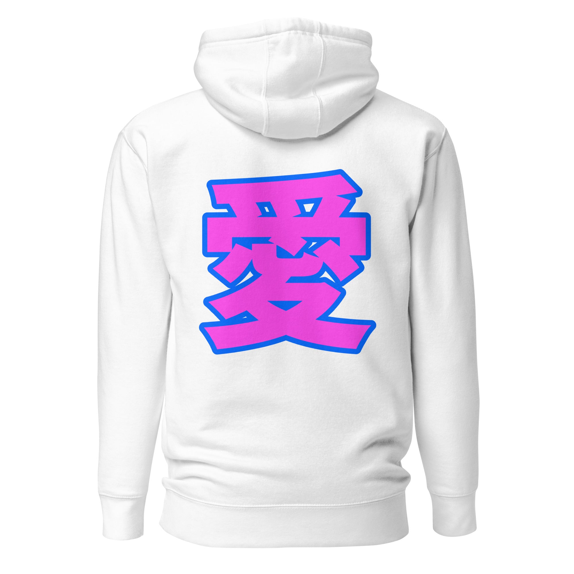 Kanji Hoodie by DuelStars — White — Back
