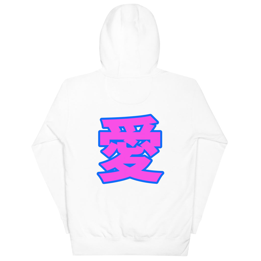 Kanji Hoodie by DuelStars — White — Back