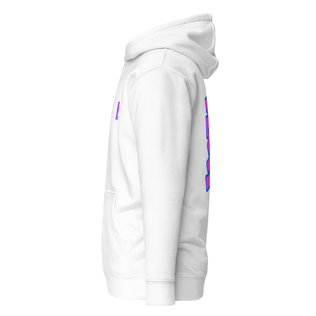 Kanji Hoodie by DuelStars — White — Left